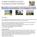 St Mary's, Gamlingay, weekly newsletter – 14th August 2020.