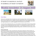 St Mary's, Gamlingay, weekly newsletter – 21st August 2020.