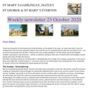 St Mary's, Gamlingay, weekly newsletter – 23rd October 2020.