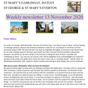 St Mary's, Gamlingay, weekly newsletter – 13th November 2020.