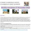 St Mary's, Gamlingay, weekly newsletter – 27th November 2020.