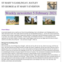 St Mary's, Gamlingay, weekly newsletter – 5th February 2021.