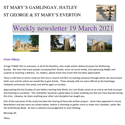 St Mary's, Gamlingay, weekly newsletter – 19th March 2021.