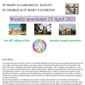 St Mary's, Gamlingay, weekly newsletter – 23rd April 2021.