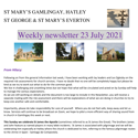 St Mary's, Gamlingay, weekly newsletter – 23rd July 2021.