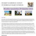 St Mary's, Gamlingay, weekly newsletter – 29th October 2021.