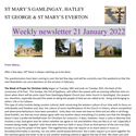 St Mary's, Gamlingay, weekly newsletter – 21st January 2022.