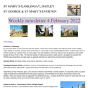 St Mary's, Gamlingay, weekly newsletter – 4th February 2022.