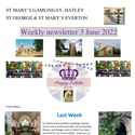 St Mary's, Gamlingay, weekly newsletter – 3rd June< 2022.