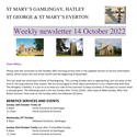 St Mary's, Gamlingay, weekly newsletter – 14th October.