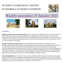 St Mary's, Gamlingay, weekly newsletter – 27th January 2023.