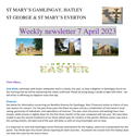 St Mary's, Gamlingay, weekly newsletter – 7th April 2023.