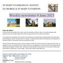 St Mary's, Gamlingay, weekly newsletter – 9th June 2023.