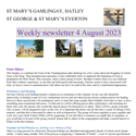 St Mary's, Gamlingay, weekly newsletter – 4th August 2023.