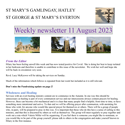 St Mary's, Gamlingay, weekly newsletter – 11th August 2023.