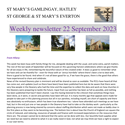 St Mary's, Gamlingay, weekly newsletter – 22nd September 2023.