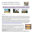 St Mary's, Gamlingay, weekly newsletter – 10th November 2023.