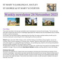 St Mary's, Gamlingay, weekly newsletter – 24th November 2023.