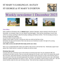 St Mary's, Gamlingay, weekly newsletter – 1st December 2023.