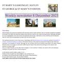 St Mary's, Gamlingay, weekly newsletter – 8th December 2023.