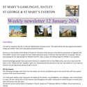 St Mary's, Gamlingay, weekly newsletter – 12th January.