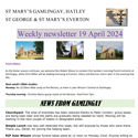 St Mary's, Gamlingay, weekly newsletter – 19th April.