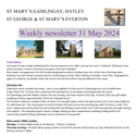 St Mary's, Gamlingay, weekly newsletter – 31st May.