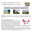 St Mary's, Gamlingay, weekly newsletter – 21st June.