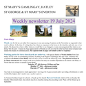 St Mary's, Gamlingay, weekly newsletter – 19th July.