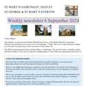 St Mary's, Gamlingay, weekly newsletter – 6th September.