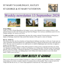 St Mary's, Gamlingay, weekly newsletter – 13th September.