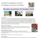 St Mary's, Gamlingay, weekly newsletter – 25th October.