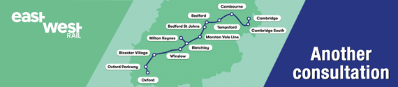 'Another consultation' on East West Rail header to link with a non-statutory consultation being conducted from 14th November 2024 to 24th January 2025.