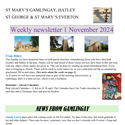 St Mary's, Gamlingay, weekly newsletter – 1st November.