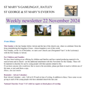 St Mary's, Gamlingay, weekly newsletter – 22nd November.