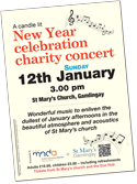 A candle lit, New Year charity concert at St Mary's church, Gamlingay.  It starts at 3.00 pm on Sunday, 12th January 2025 and is in aid of the Motor Neurone Disease Association [reg charity no 294354] and St Mary's Church.  The Soirée Ensemble, a group of professional musicians directed by Carla Robinson, will be playing wonderful music to enliven the dullest of January afternoons in the beautiful atmosphere and acoustics of St Mary’s church.  Tickets from St Mary’s church – adults £10.00, children £5.00 – include refreshments.