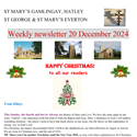 St Mary's, Gamlingay, weekly newsletter – 20th December.