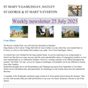 St Mary's, Gamlingay, weekly newsletter – 25th July 2025