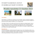 St Mary's, Gamlingay, weekly newsletter – 31st October 2025