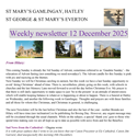 St Mary's, Gamlingay, weekly newsletter – 12th December 2025