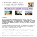 St Mary's, Gamlingay, weekly newsletter – 9th January 2026