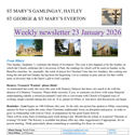 St Mary's, Gamlingay, weekly newsletter – 23rd January 2026