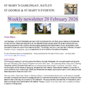 St Mary's, Gamlingay, weekly newsletter – 20th February 2026