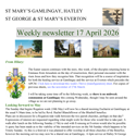 St Mary's, Gamlingay, weekly newsletter – 17th April 2026