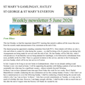 St Mary's, Gamlingay, weekly newsletter for 5th June 2026