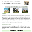 St Mary's, Gamlingay, weekly newsletter for 12th June 2026
