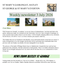 St Mary's, Gamlingay, weekly newsletter for 3rd July 2026