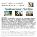 St Mary's, Gamlingay, weekly newsletter for 17th July 2026