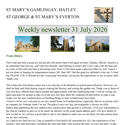 St Mary's, Gamlingay, weekly newsletter for 31st July 2026